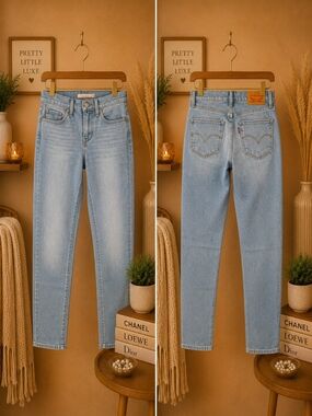 Levis 311 Shaping Skinny Jeans Light Wash Blue 0 25